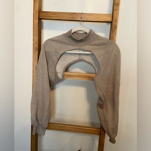 Zara Taupe Sweater Shrug